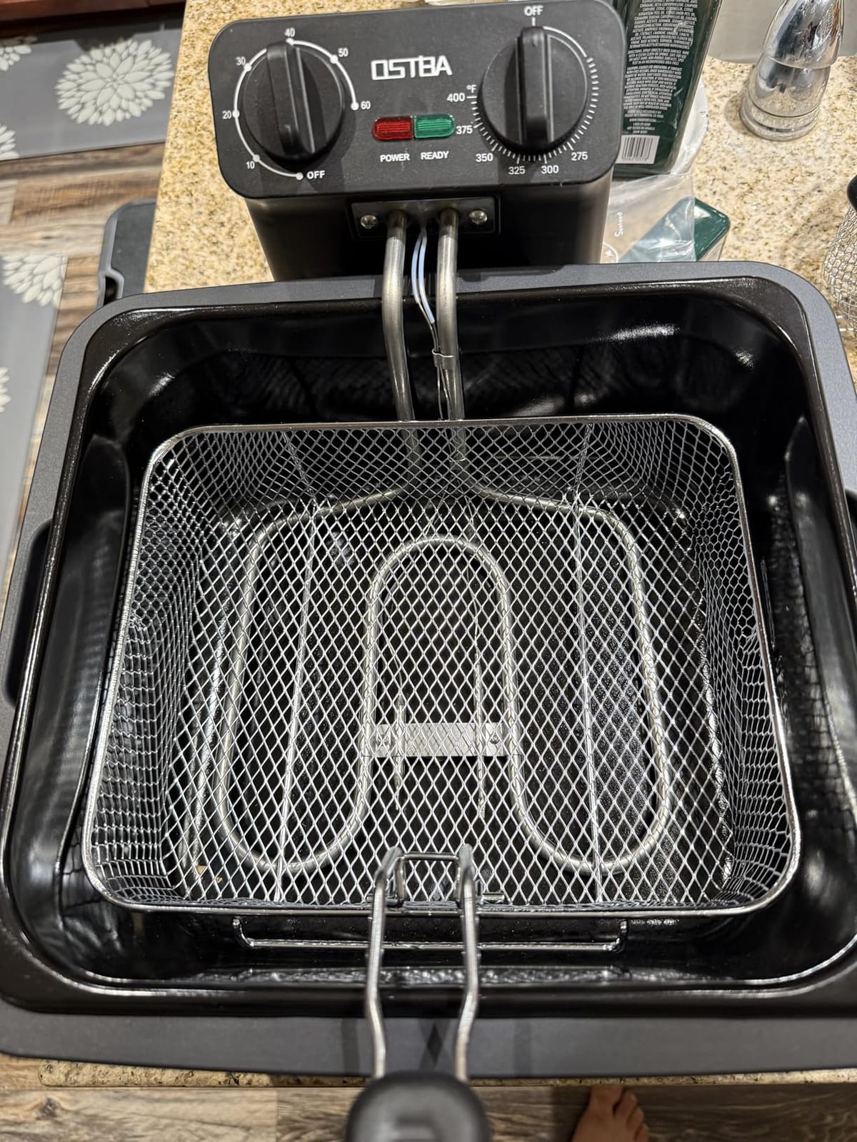 OSTBA Electric Deep Fryer with 3 Baskets, 4.75QT Stainless Steel Countertop customer photo 1