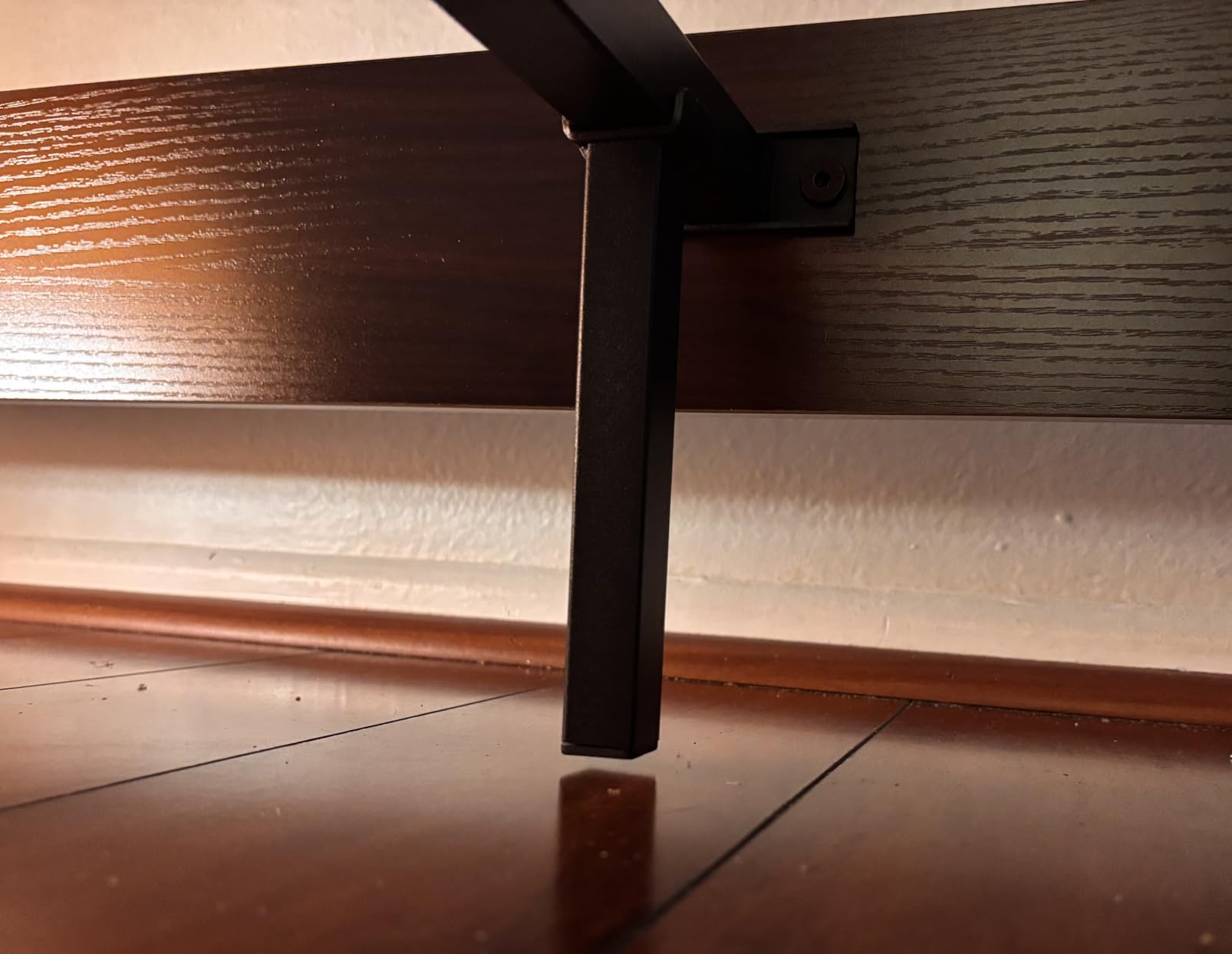 IDEALHOUSE Queen Size Bed Frame, 9 Inch Natural Sturdy Wood Platform Bed, Without Headboard, Wooden Bed Frame with Strong Wood Slats Support, No Box Spring Needed, Noise-Free, Easy Assembly, Dark Walnut customer photo 1