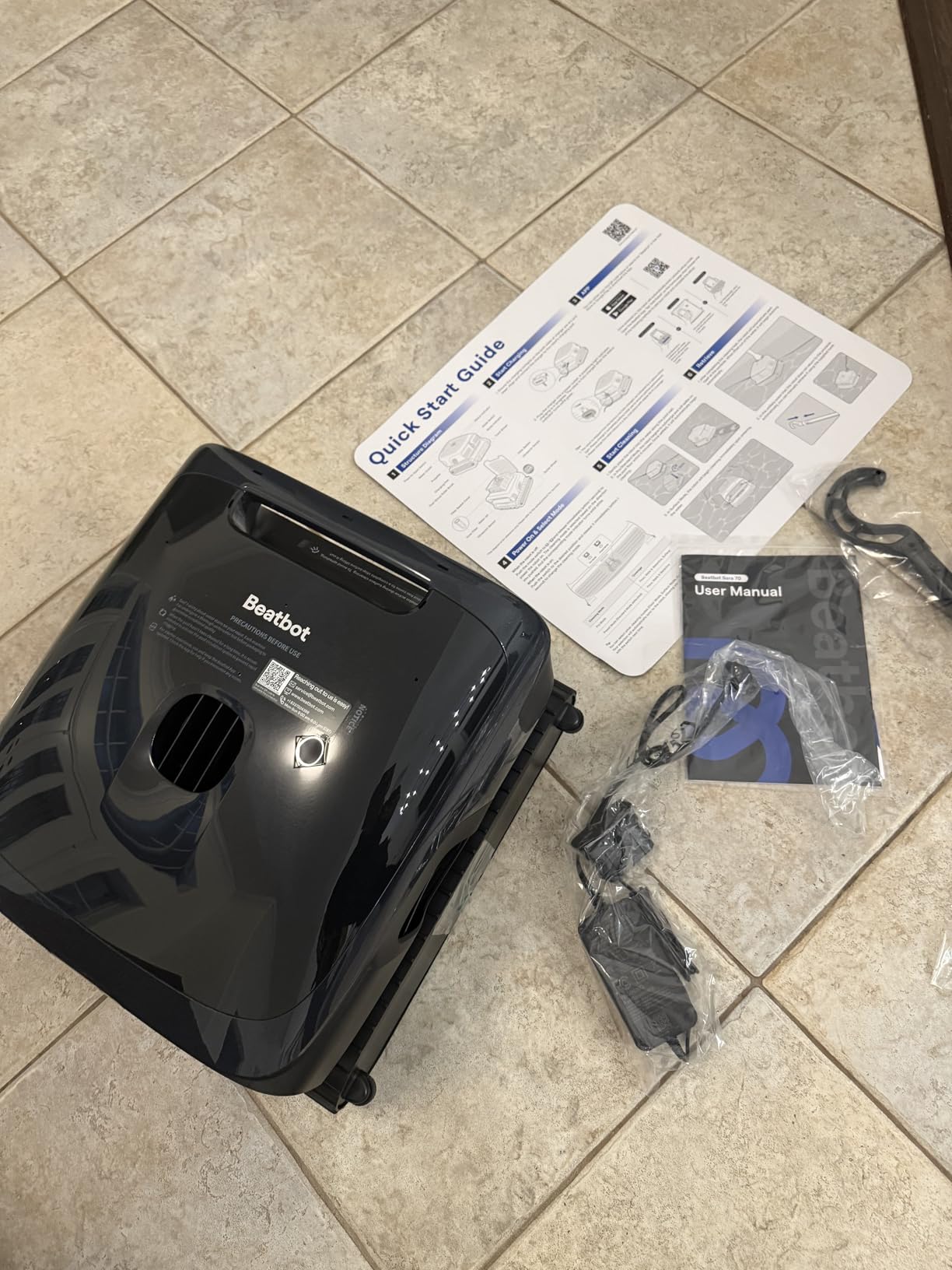 Beatbot Sora 70 Pool Vacuum Robot, 360° Top-to-Bottom Cleaning, Smart Surface Parking, 6L Capacity, 6800GPH Super Power for Above & In-Ground Pools Up to 3,200 sq. ft, Navy Blue customer photo 2