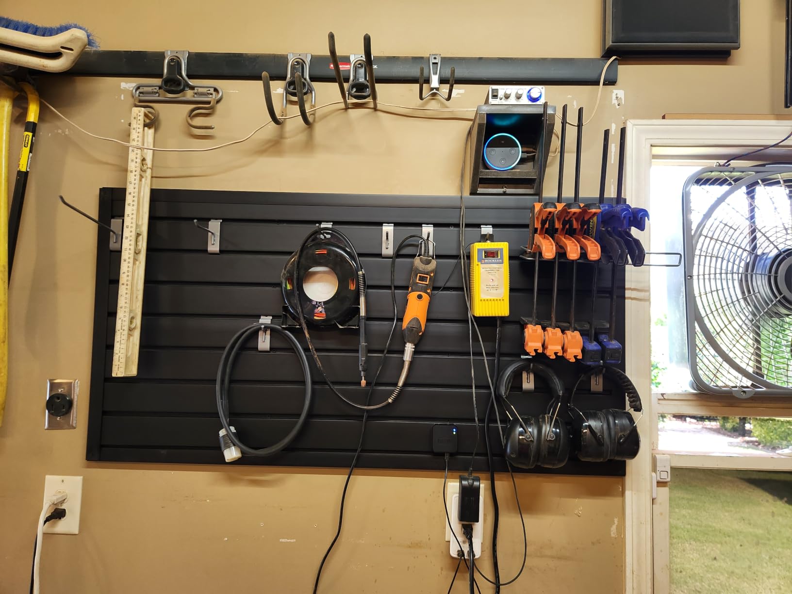 PVC Slat Wall Paneling 4x8 ft, Black Slatwall Panel for Storage customer photo 2