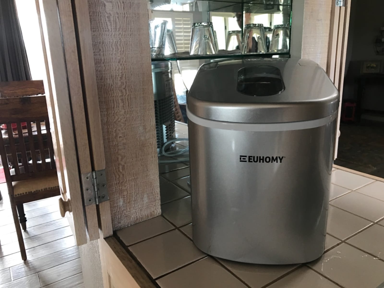 Euhomy Countertop Nugget Ice Maker, 35lbs Daily Sonic Crushed Ice Machine customer photo 2