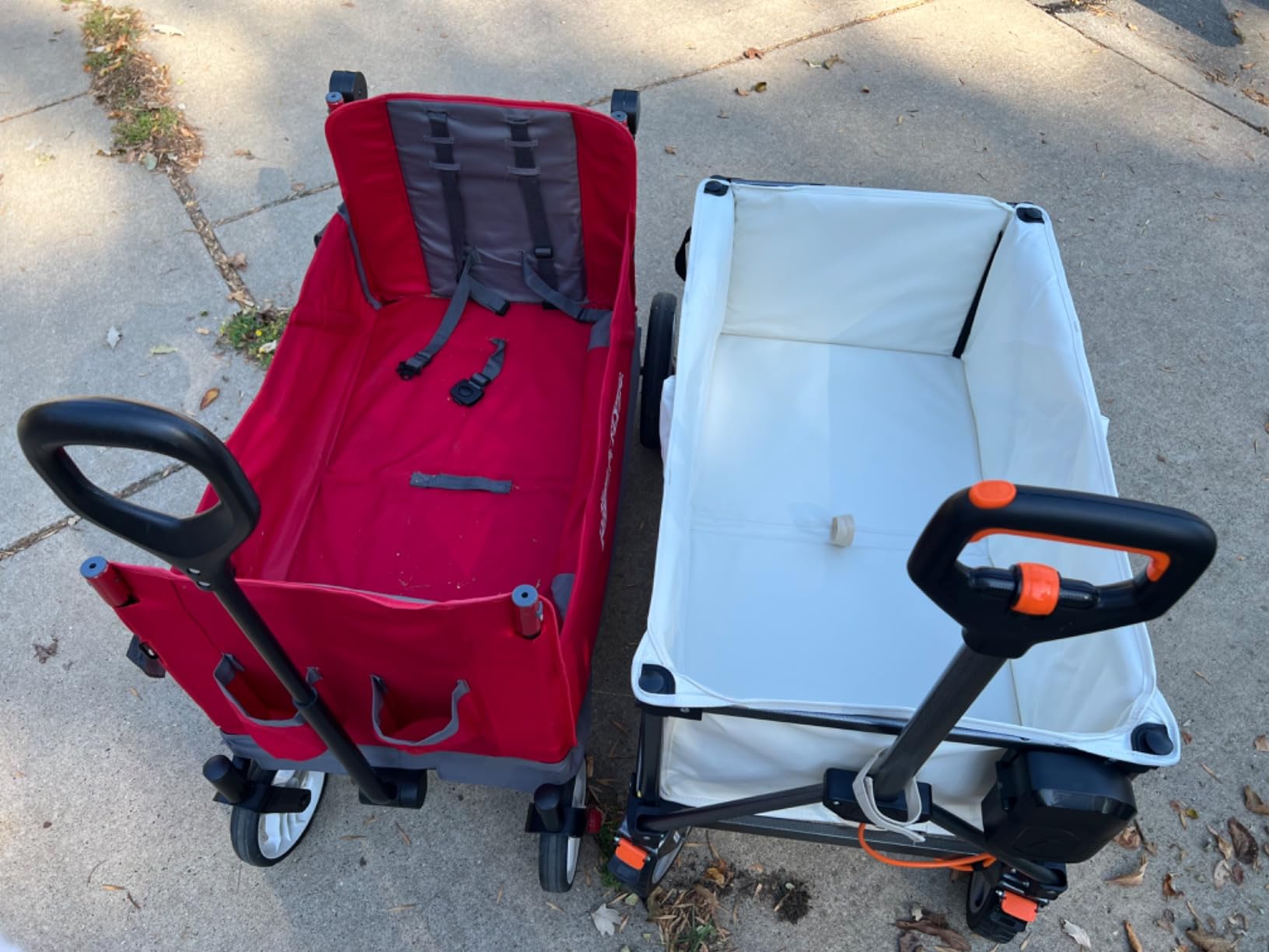 Litheli Electric Utility Wagon Cart, 150L Capacity, 450 lbs Load, Foldable Heavy-Duty Design with All-Terrain Wheels, Variable Speed Drive & Battery Power for Camping, Beach, Garden & Shopping customer photo 1