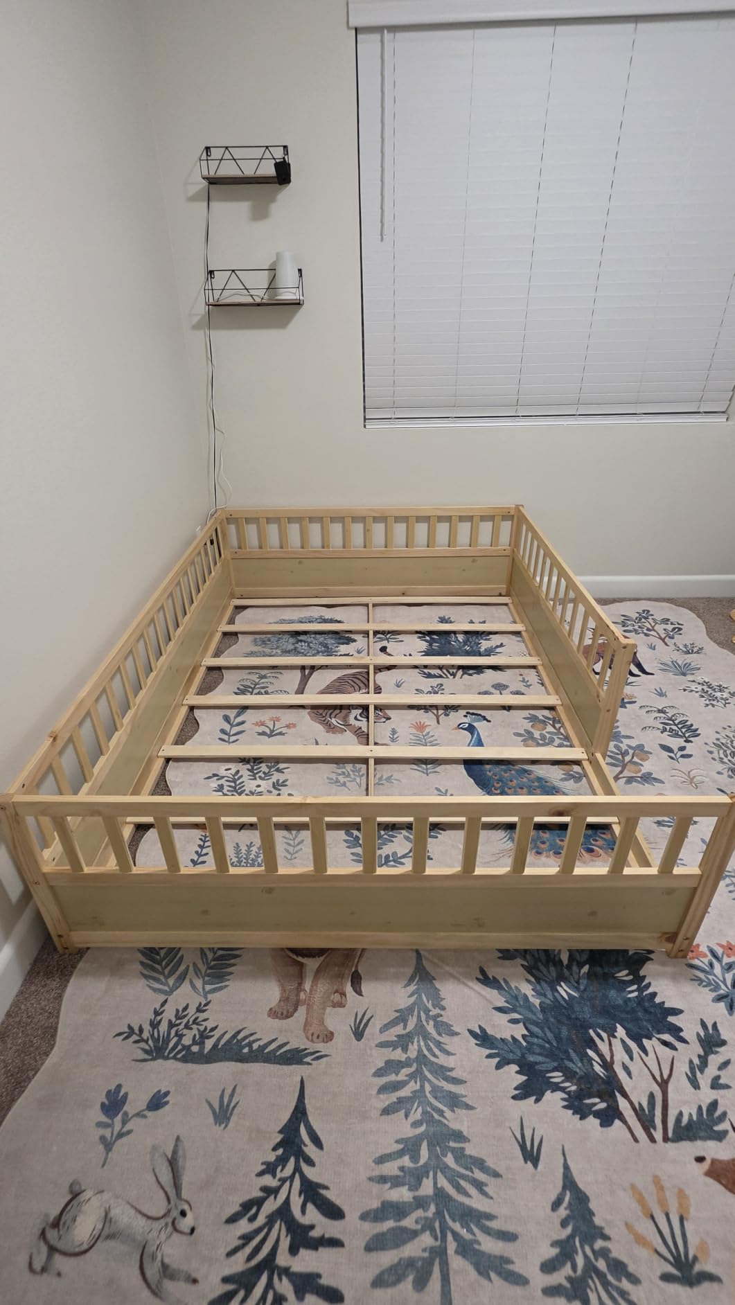 Bellemave Queen Floor Bed Frame with 21.4