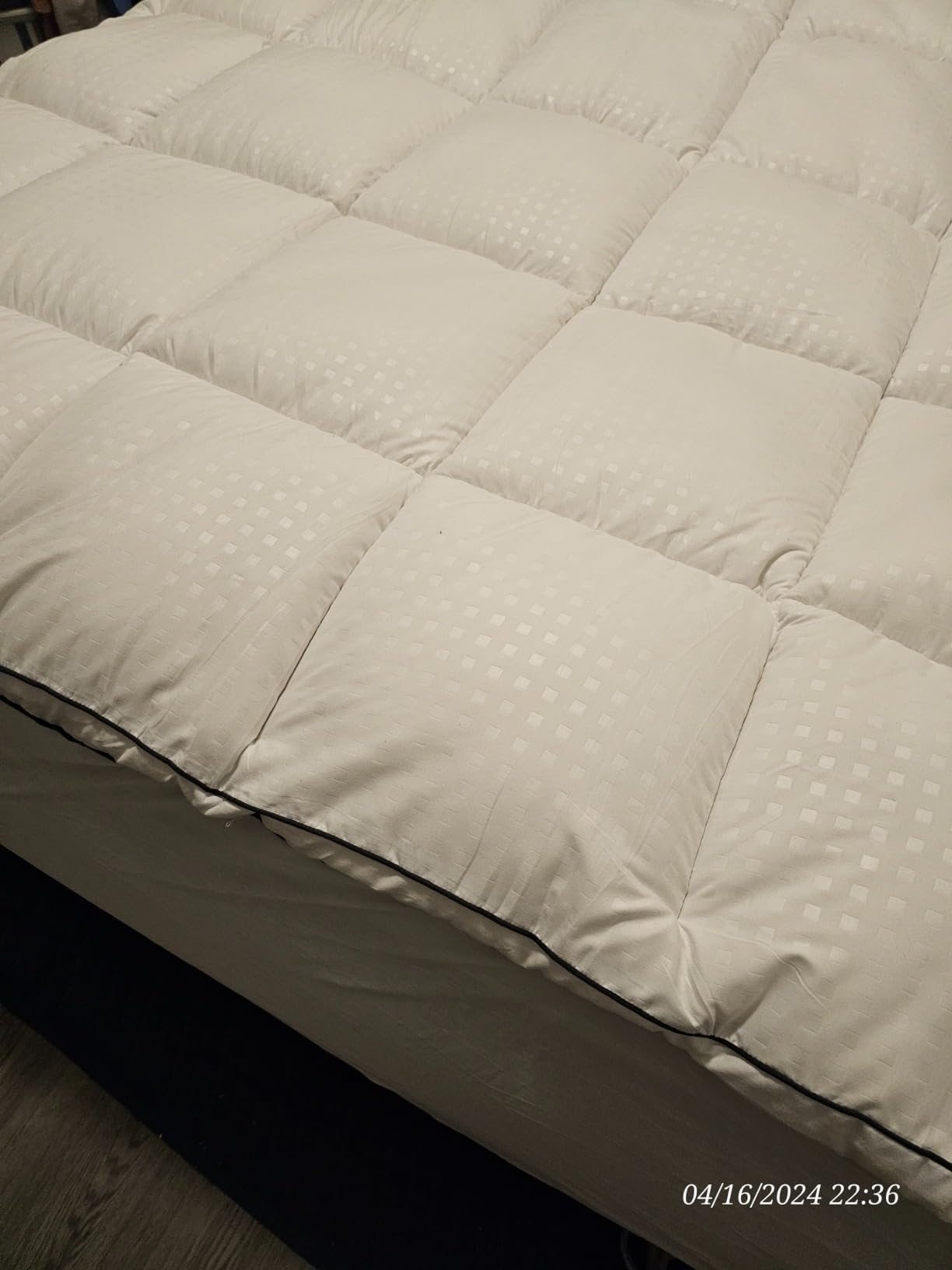 MASVIS 4 Inch Queen Mattress Topper, 2-in-1 Dual Layer Design, 2