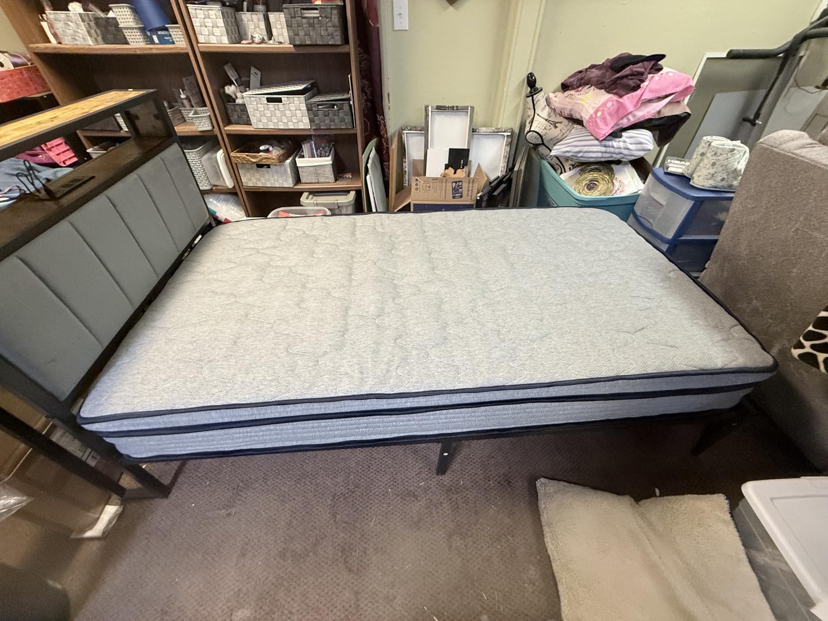 12 Inch Extra Firm Queen Mattress, Boxed Cooling Gel Breathable Hybrid Mattress, Ultra Support for Heavy People, Design for Back Pain & Neck Relief, Fiberglass-Free, 365-Night Trial, for Couples, Families customer photo 2