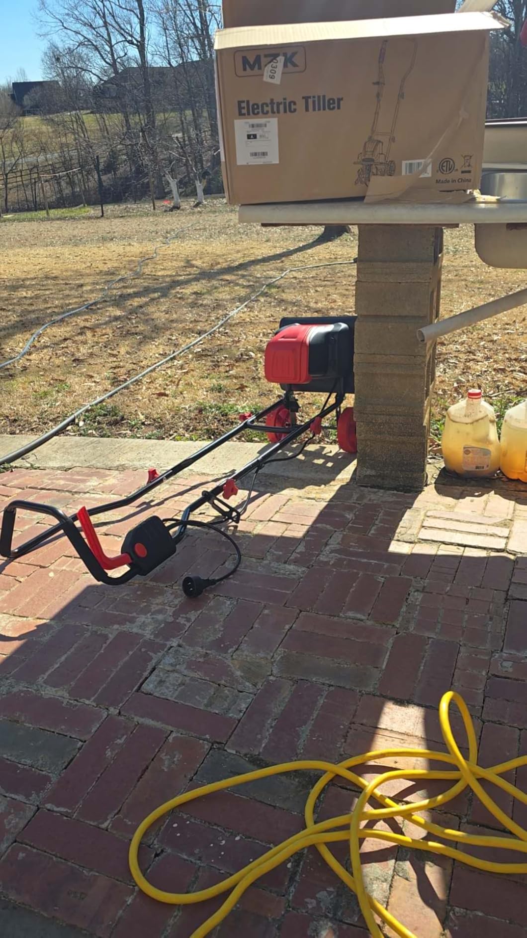 MZK 12-Inch 10.5A Electric Tiller Cultivator,Garden Rototiller 8-Inch Depth customer photo 2
