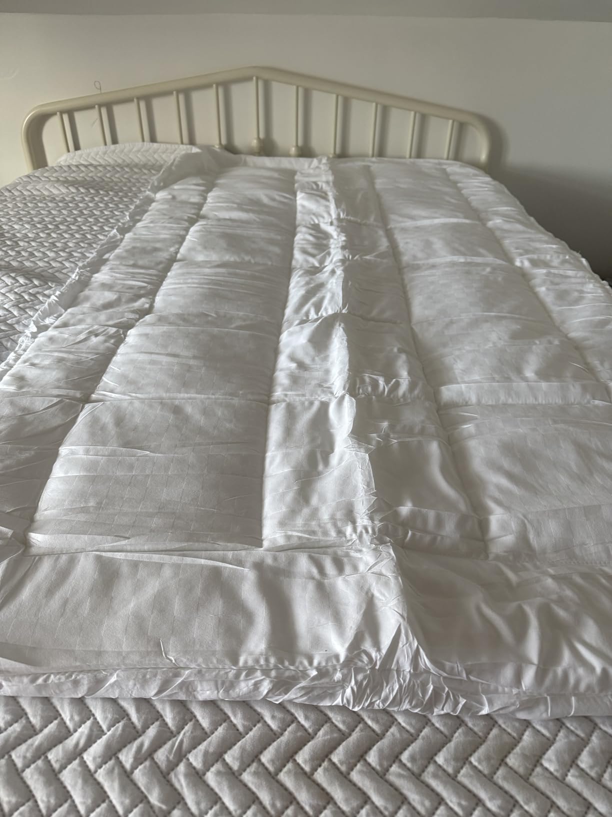 Queen 4 Inch Dual Layer Memory Foam Mattress Topper, Cooling Gel Pad customer photo 1