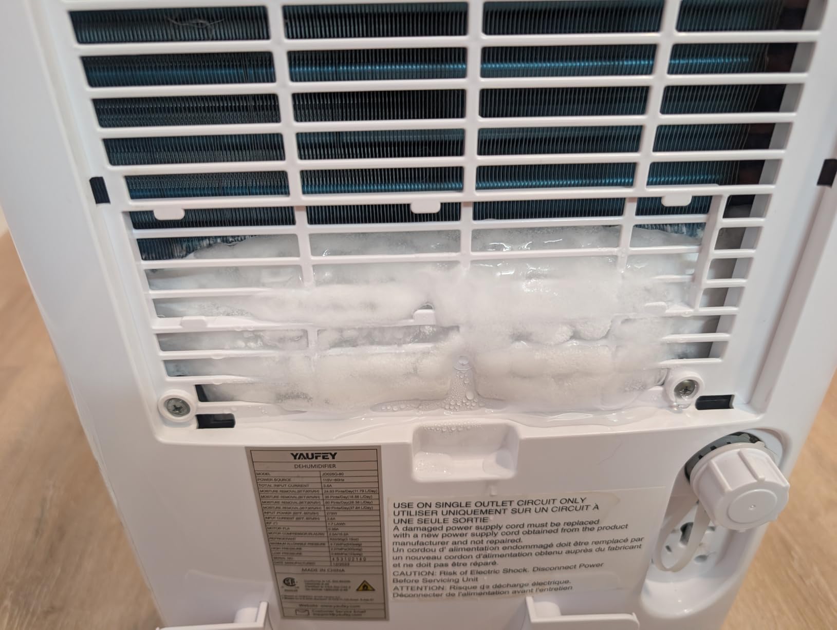 Yaufey 150 Pint Dehumidifier with Upward Drainage for Basement 8500 Sq. Ft. customer photo 1