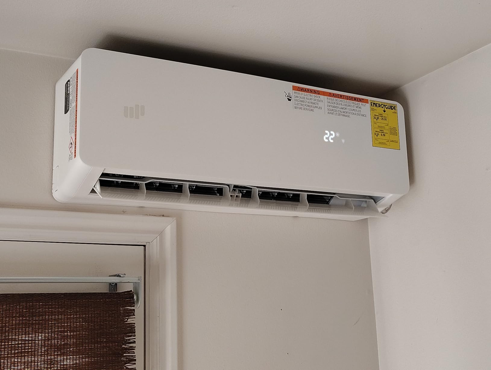 Upstreman 2 Zone Mini Split with Heat Pump, 9K+12K BTU, 23 SEER2, 230V customer photo 1