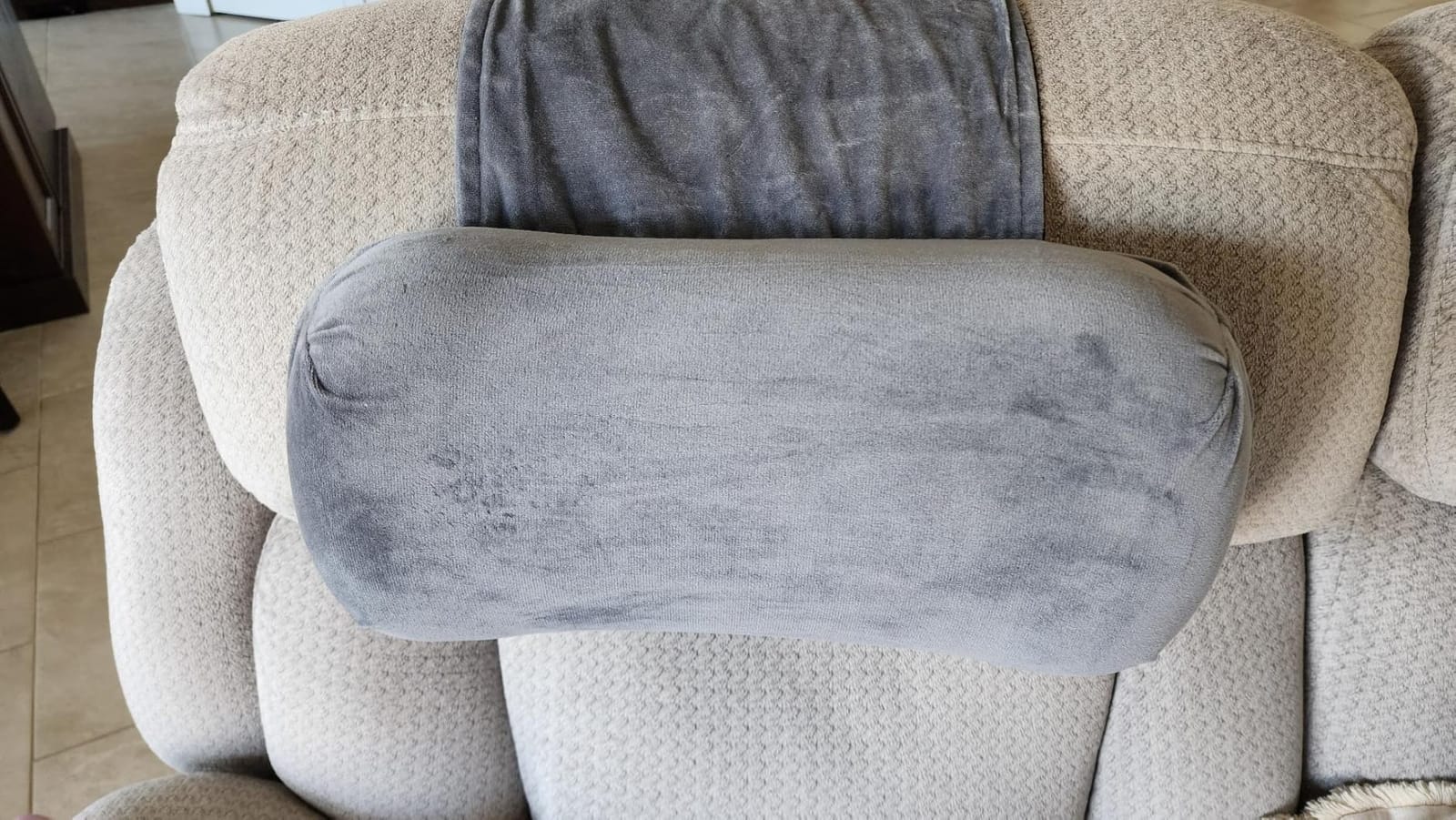 Head Recliner Pillow, Headrest Pillows for Recliner Chairs | Memory Foam Pillows, Non-Slip Headrest Cushion for Neck Pain Relief, Neck Support Pillow for Travel Home Sofa Armchair customer photo 1