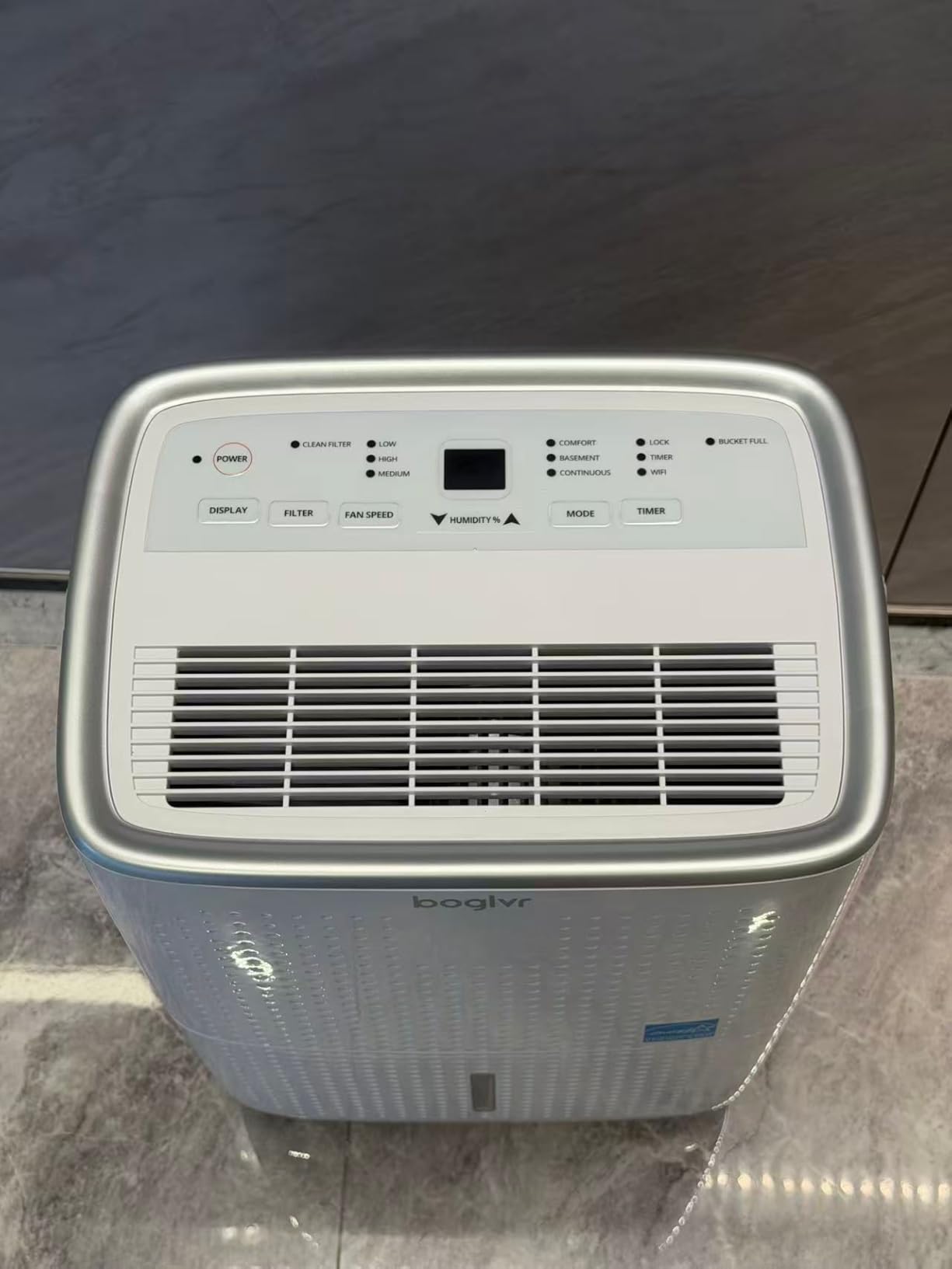 6000 Sq.Ft. Energy Star Dehumidifier for Basement, Max 100Pint/Day Smart WiFi Dehumidifier with Drain Hose, Voice & APP Control, Adjustable Humidistat for Home, Bedroom, Bathroom, Garage, RV(White) customer photo 1