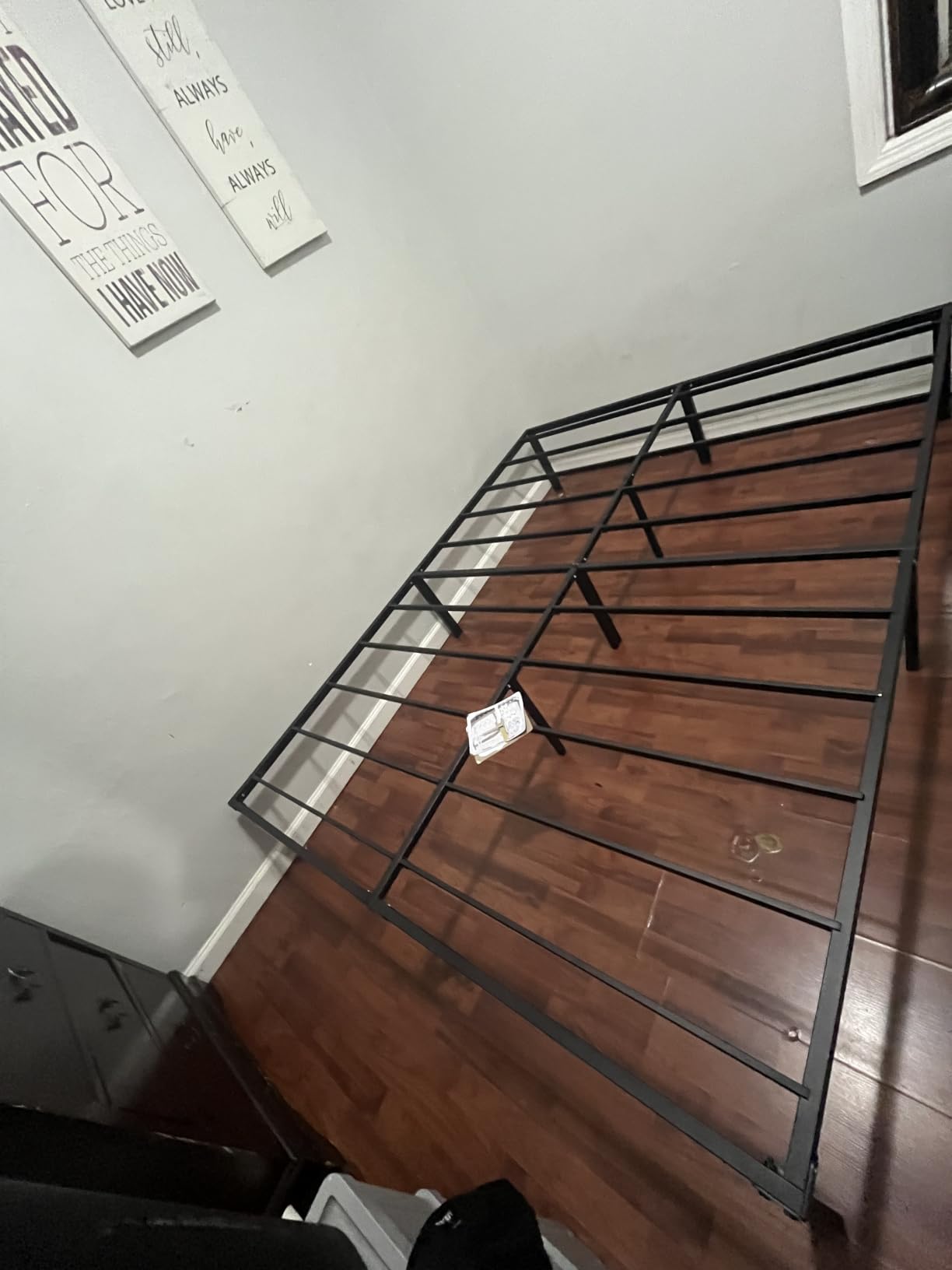 Queen Bed Frame 11 Legs Support Metal Platform with Storage Space, 14 Inch Queen Size Bedframe customer photo 2