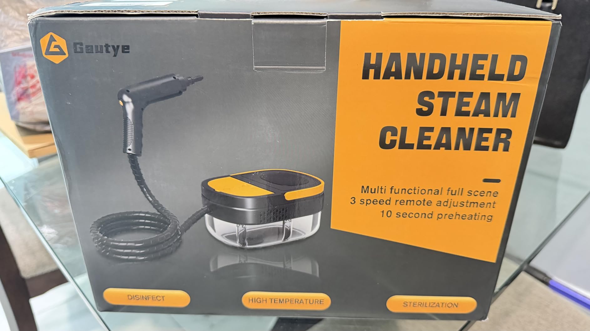 Gautye Steam Cleaner, 3 Level Adjustable Handle with 15 Accessories customer photo 2