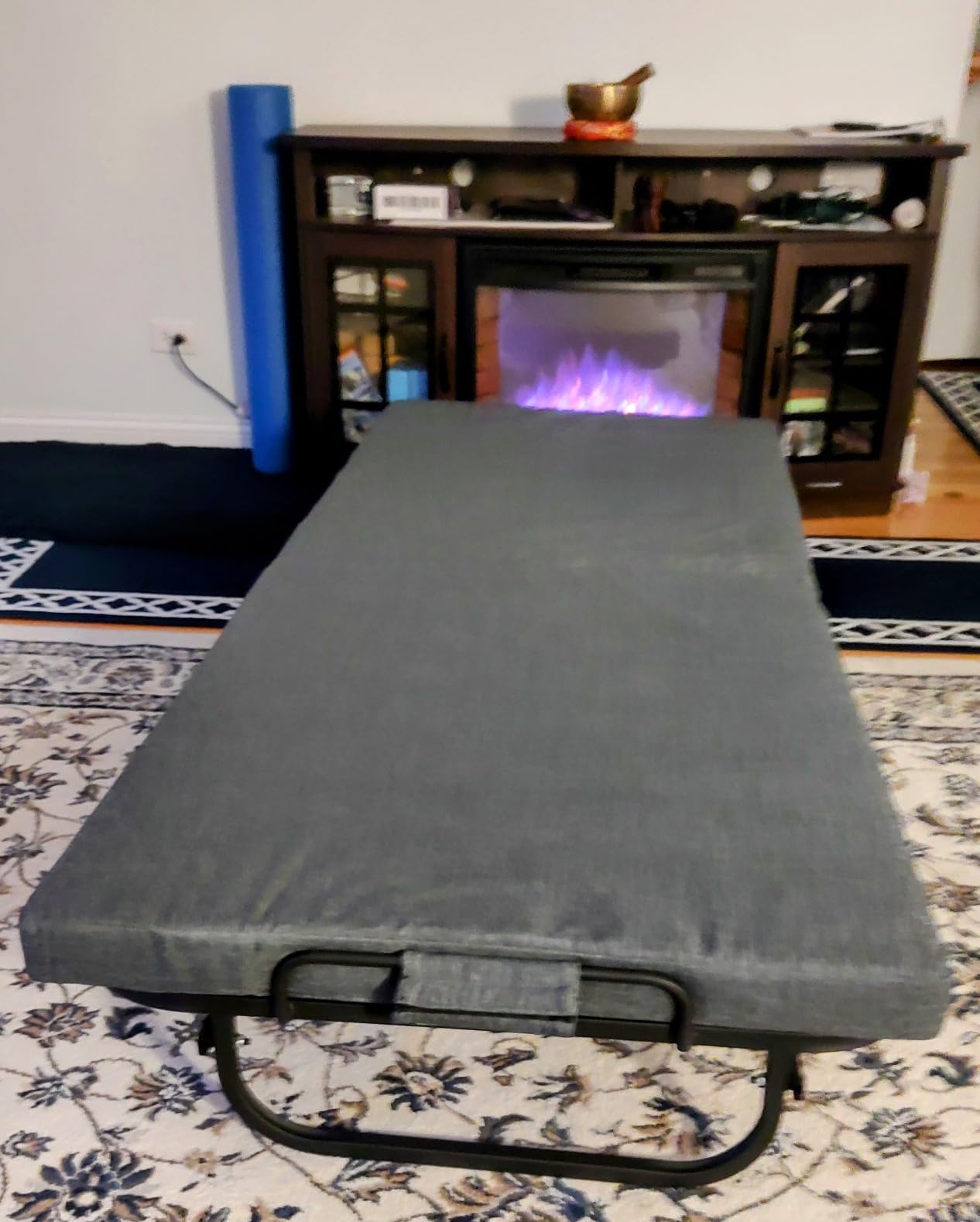 Folding Bed, Portable Foldable Bed Roll Away Bed for Adults, 75