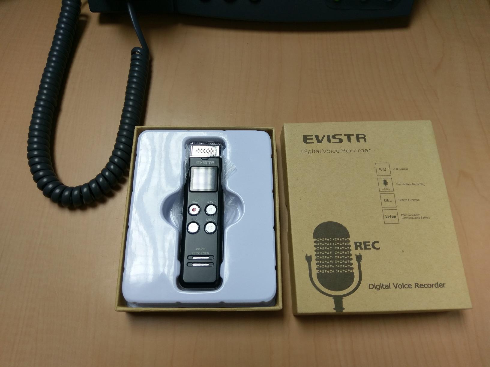 EVISTR Digital Voice Recorder 128GB AI Transcribe & Summarize Note Taker customer photo 1