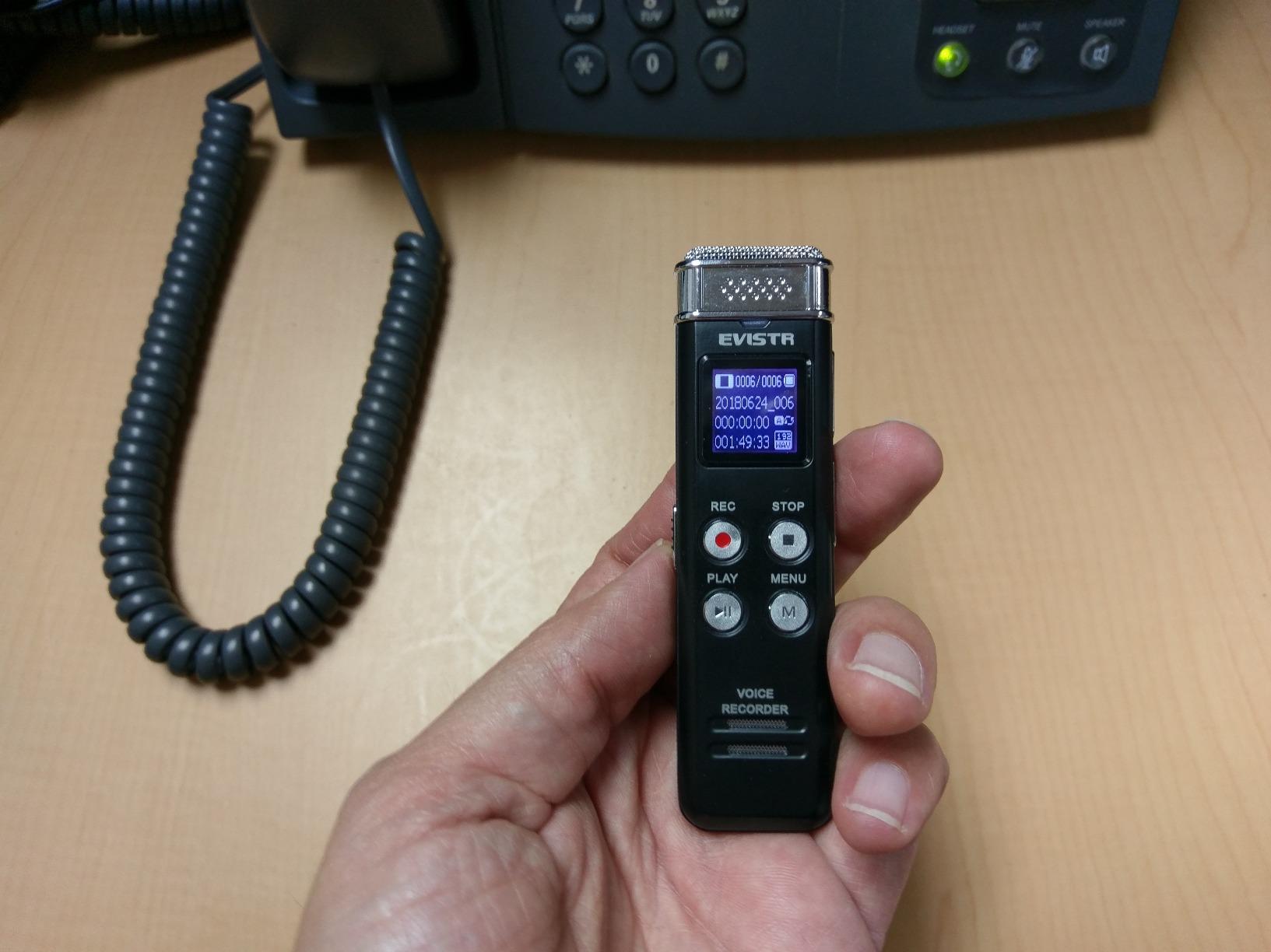 EVISTR Digital Voice Recorder 128GB AI Transcribe & Summarize Note Taker customer photo 2