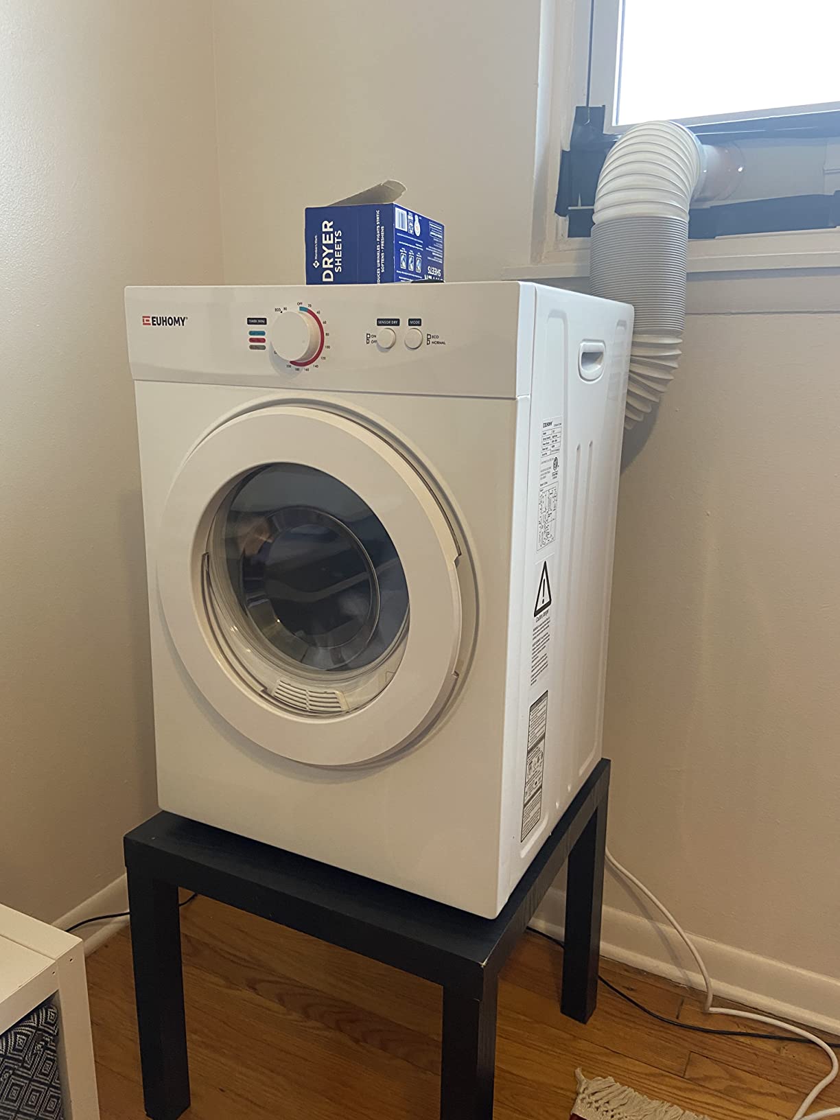 Euhomy 1.8 Cu.Ft Portable Clothes Dryer 1020W Compact Laundry Drying customer photo 2
