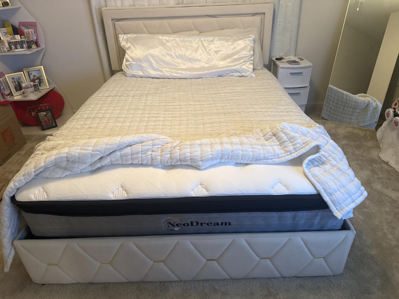 Queen Mattress, 12 Inch Hybrid Queen Size Mattress in a Box | Memory Foam & Individual Pocket Springs, Medium Firm Feel, Motion Isolation, Pressure Relief, Edge Support, help with back pain customer photo 2