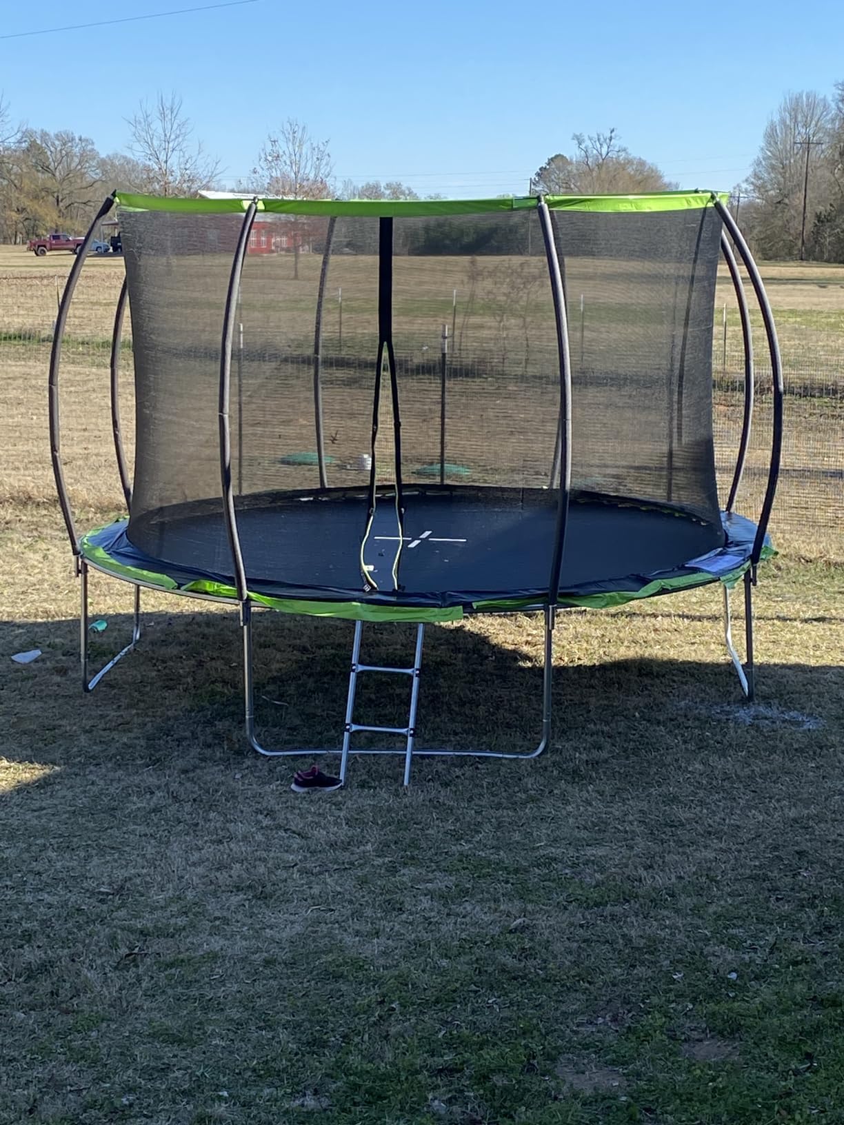 SKOK 14 FT Rectangle Outdoor Trampoline with Net and Ladder for Kids customer photo 2