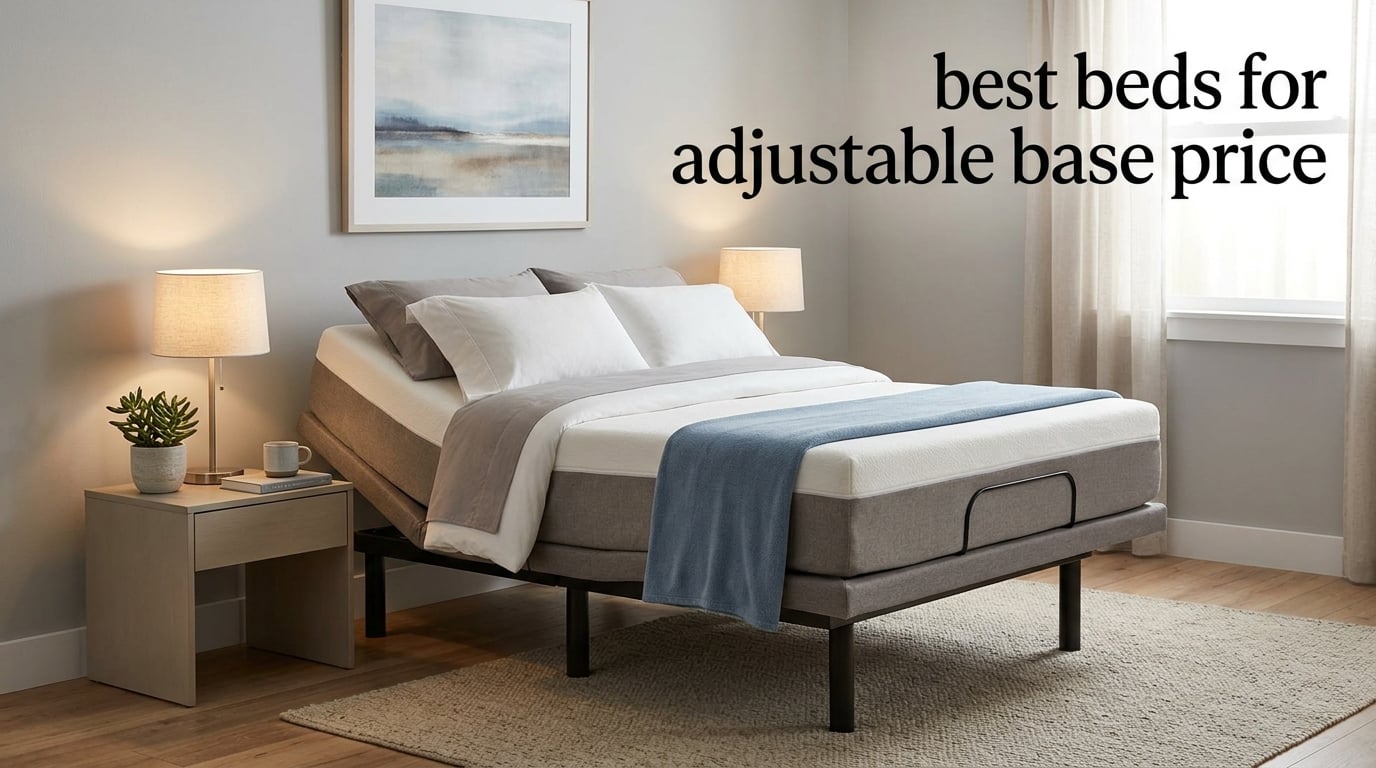 best beds for adjustable base price