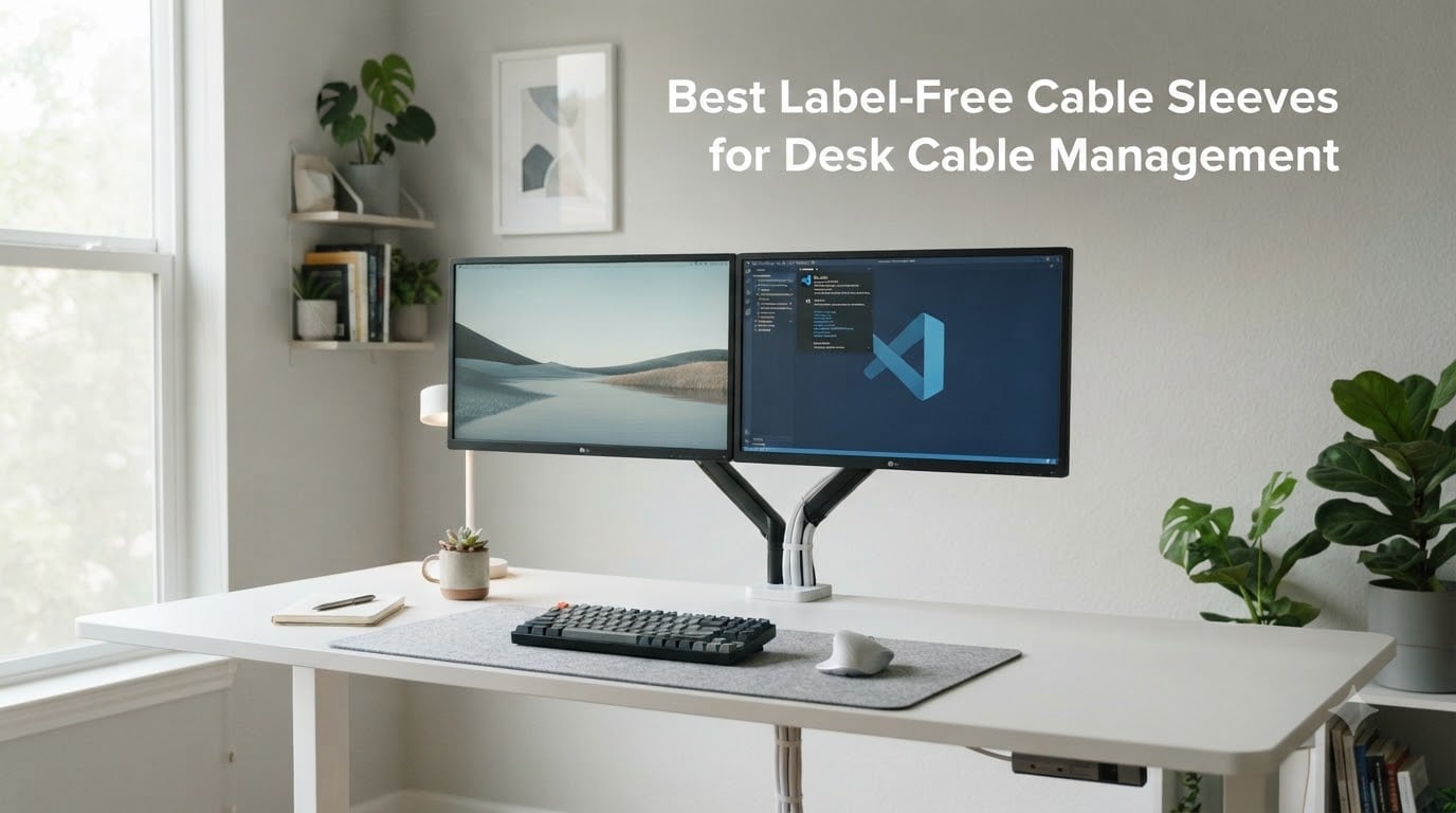 Best Label-Free Cable Sleeves for Desk Cable Management