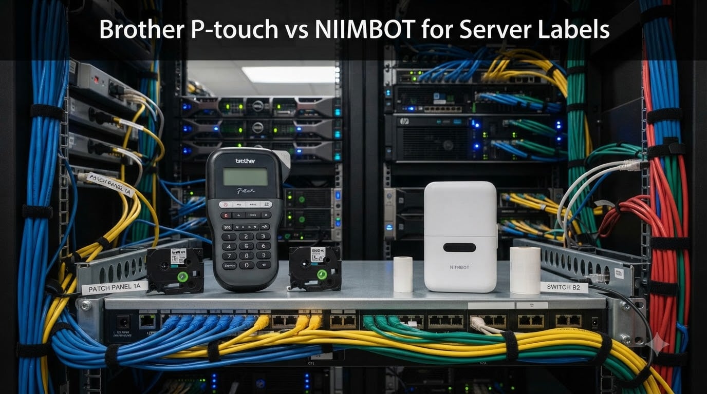 Brother P-touch vs NIIMBOT for Server Labels