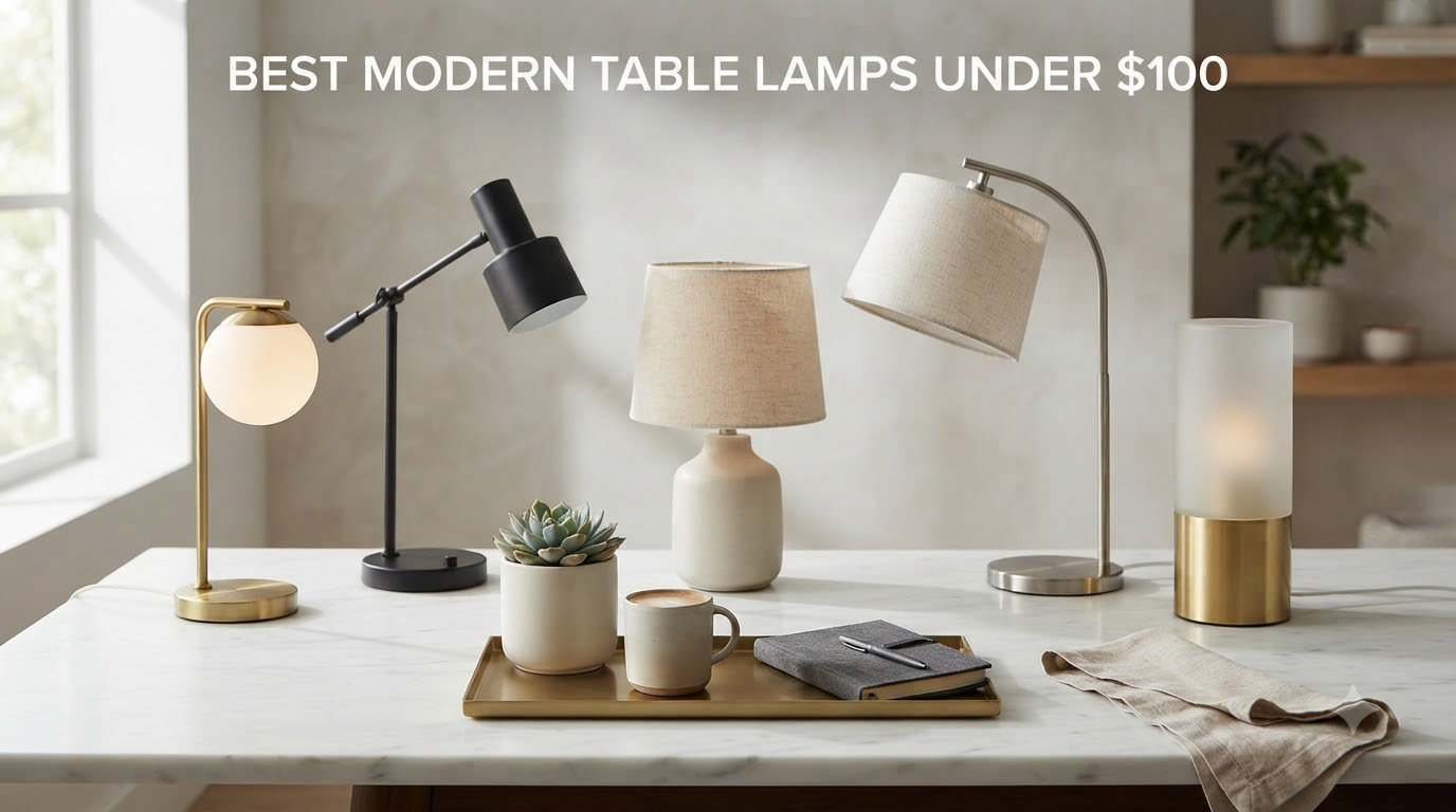 best modern table lamps under $100