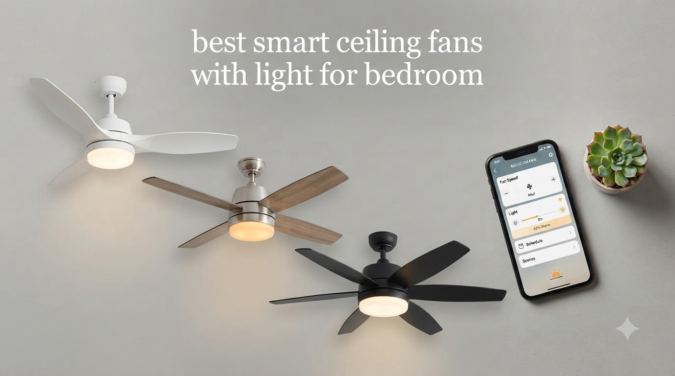 best smart ceiling fans with light for bedroom
