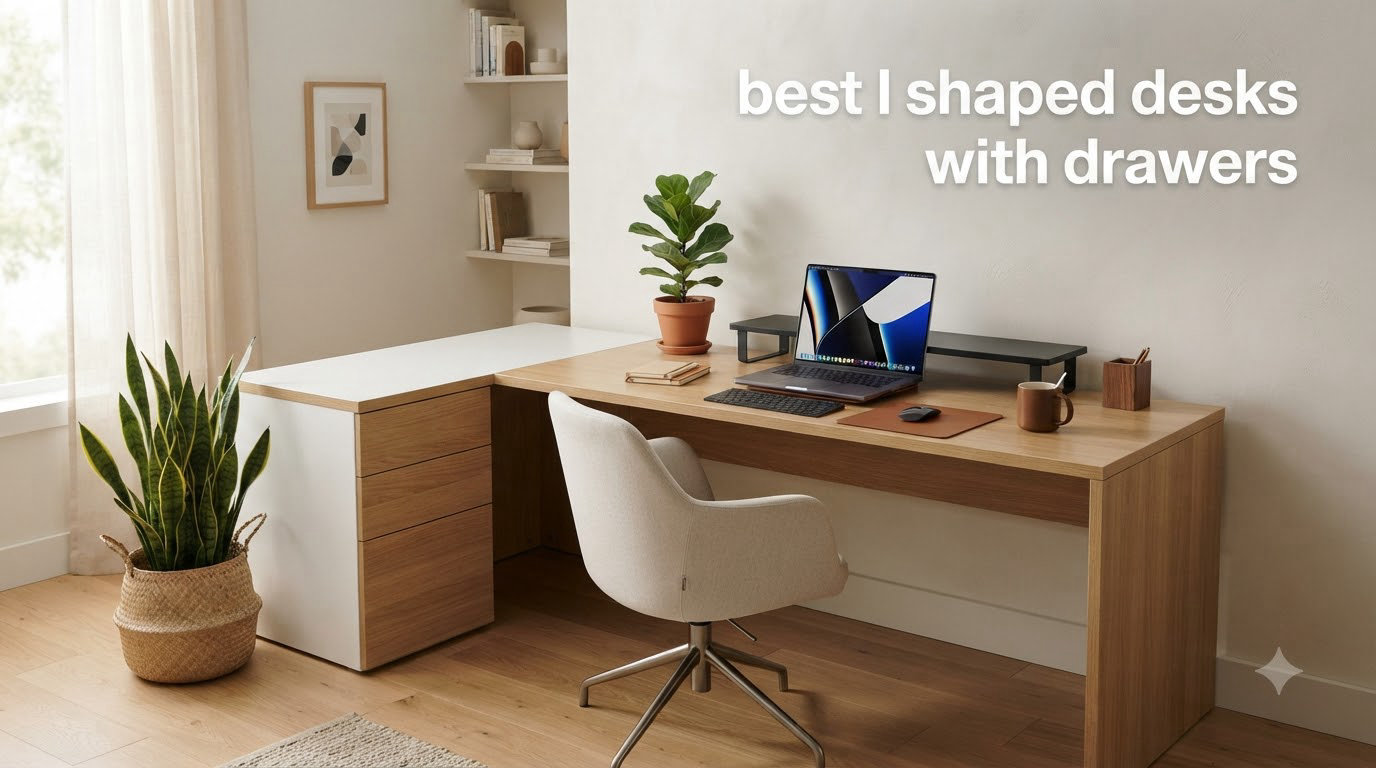 best l shaped desks with drawers