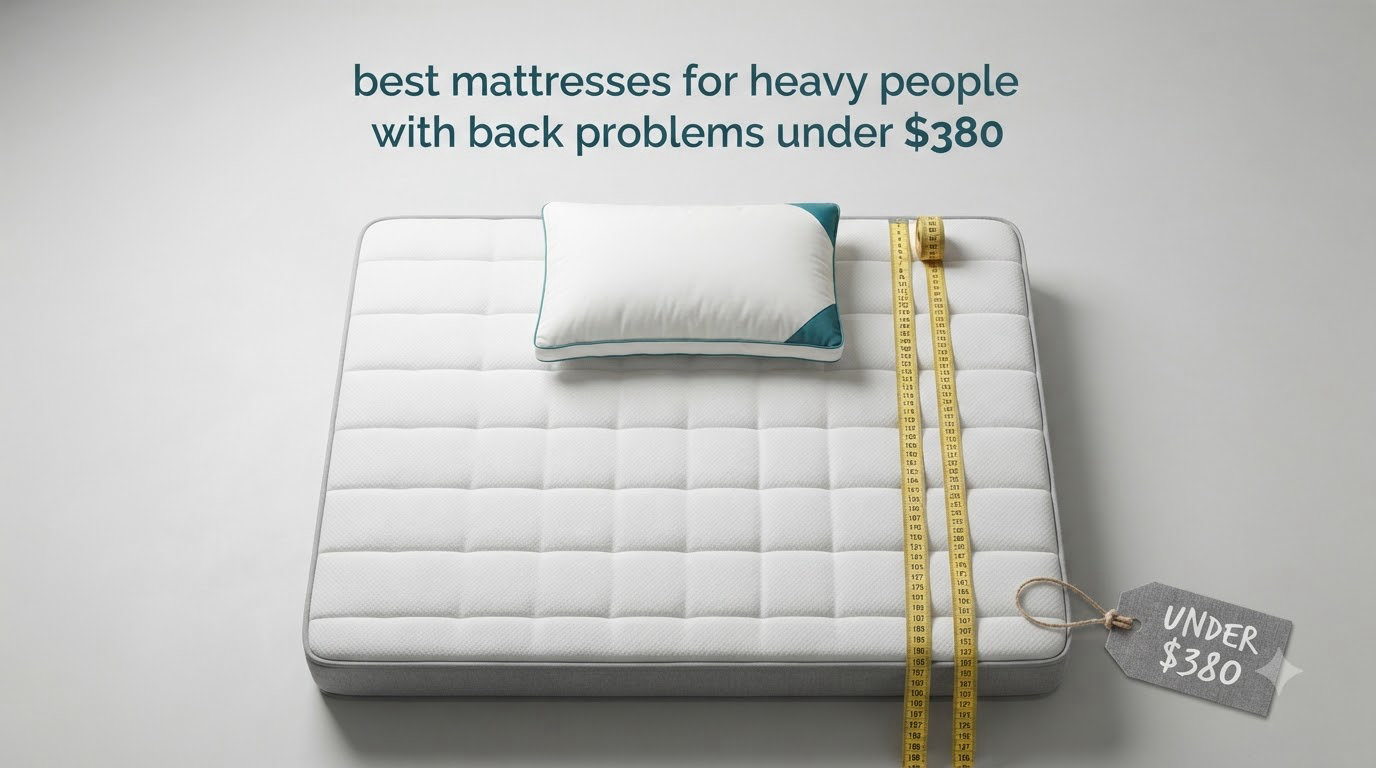 best mattresses for heavy people with back problems under $380