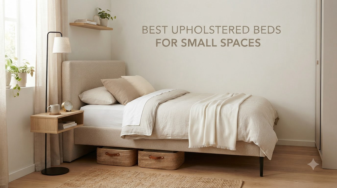 best upholstered beds for small spaces