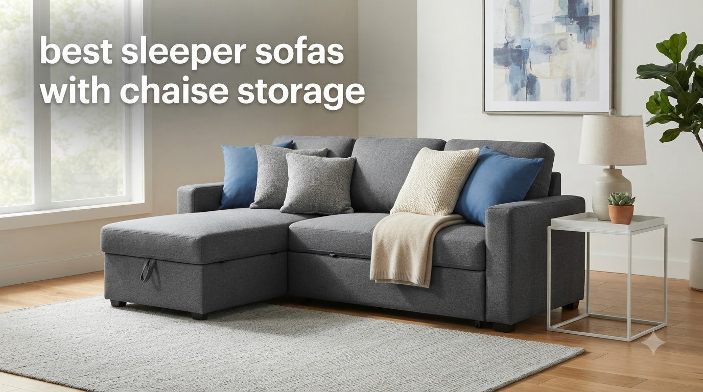 best sleeper sofas with chaise storage