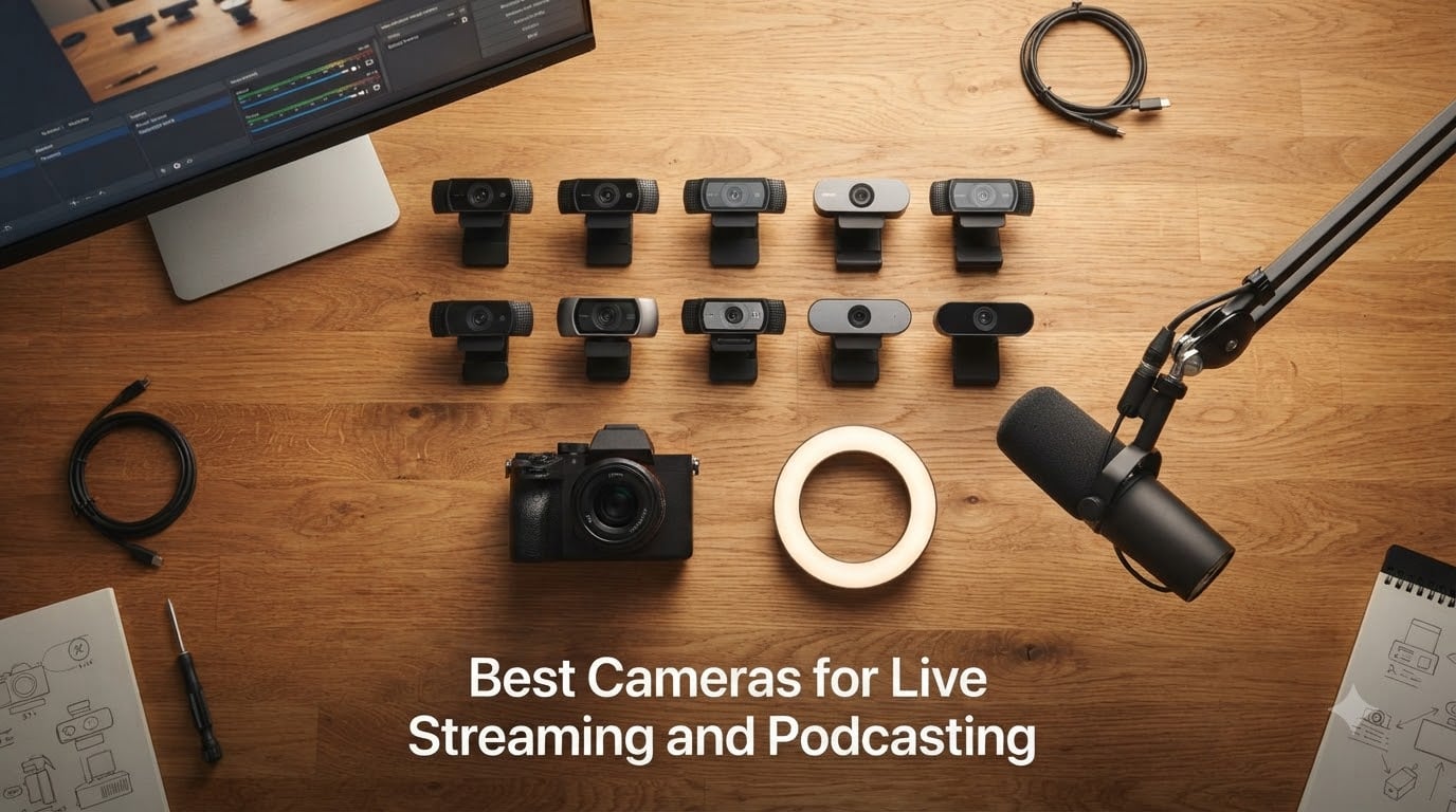 Best Cameras for Live Streaming and Podcasting