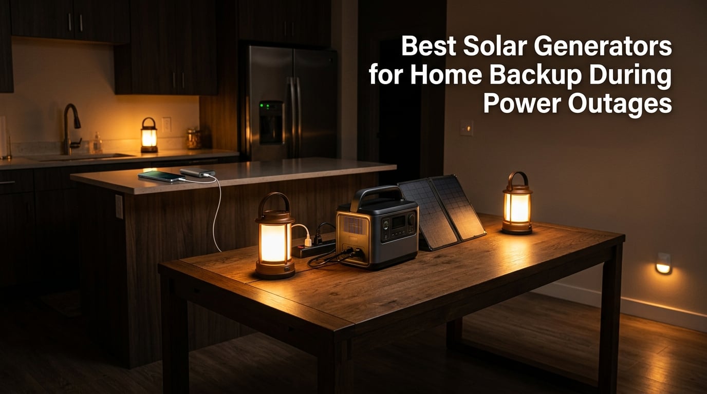 Best Solar Generators for Home Backup During Power Outages