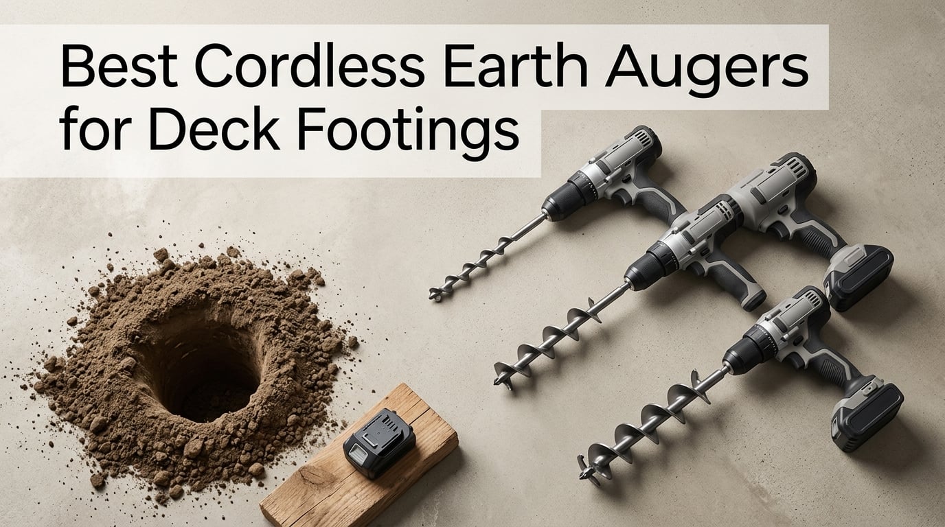 Best Cordless Earth Augers for Deck Footings