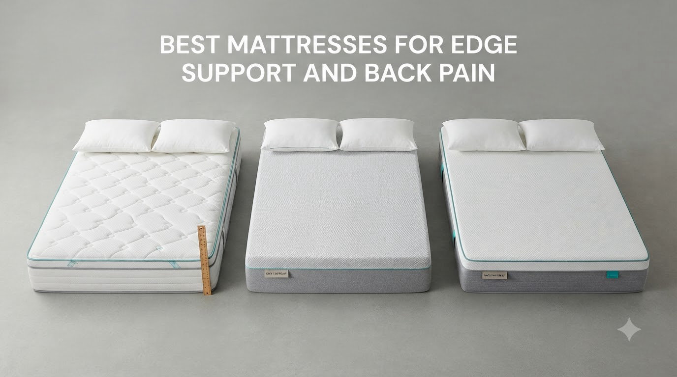 best mattresses for edge support and back pain