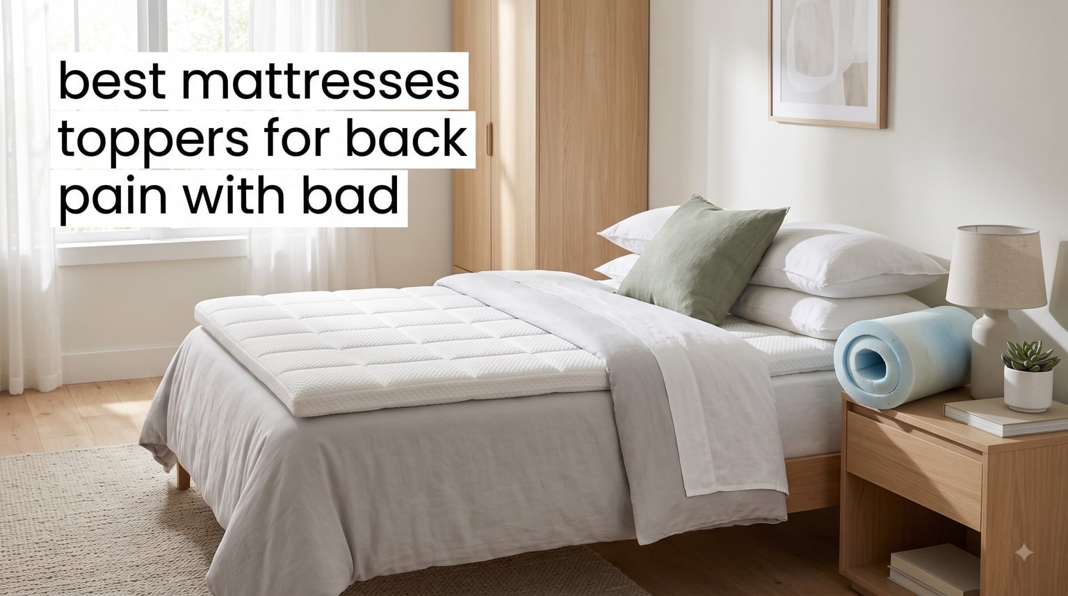 best mattresses toppers for back pain with bad