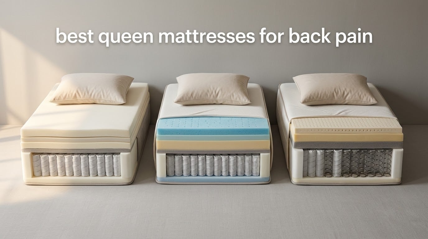 best queen mattresses for back pain