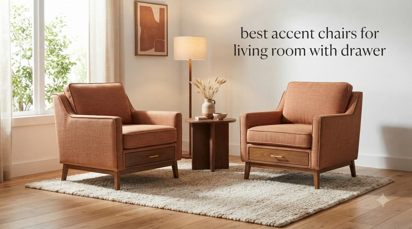 best accent chairs for living room with drawer
