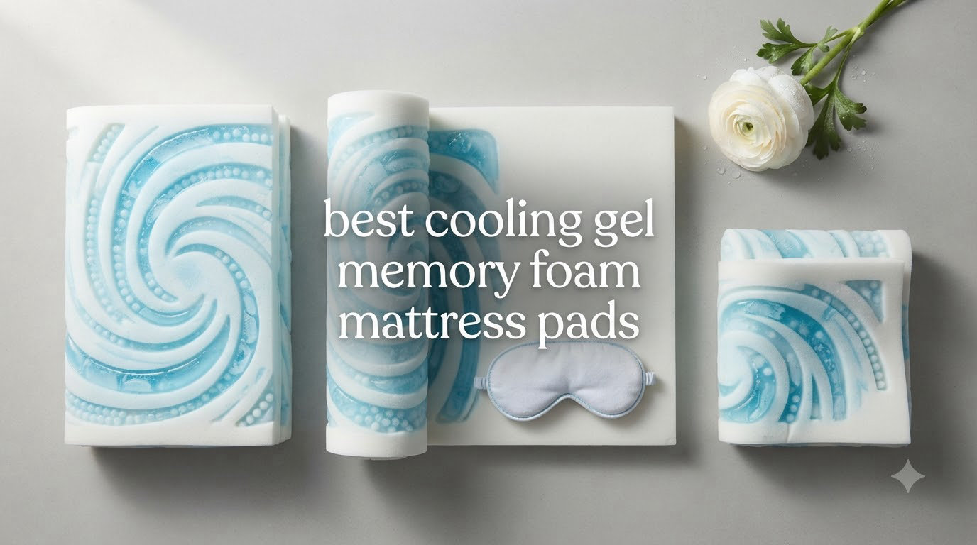 best cooling gel memory foam mattress pads