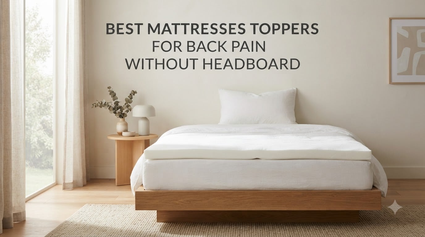 best mattresses toppers for back pain without headboard