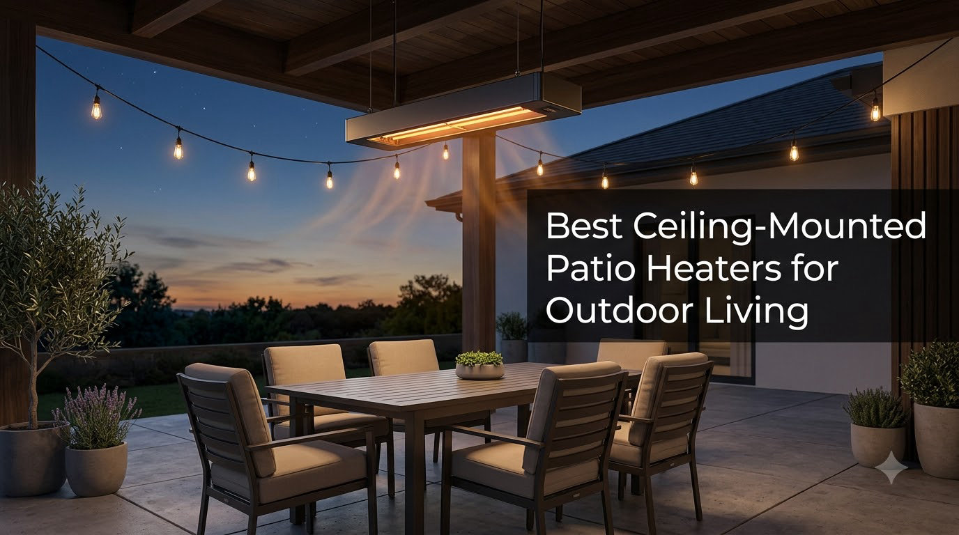 Best Ceiling-Mounted Patio Heaters for Outdoor Living