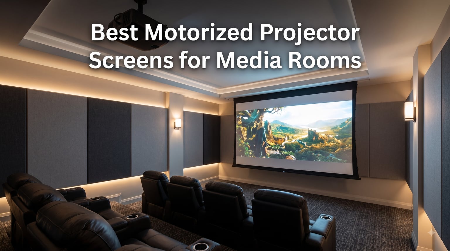 Best Motorized Projector Screens for Media Rooms