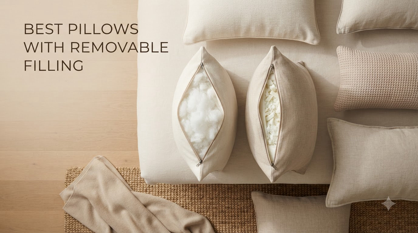 best pillows with removable filling