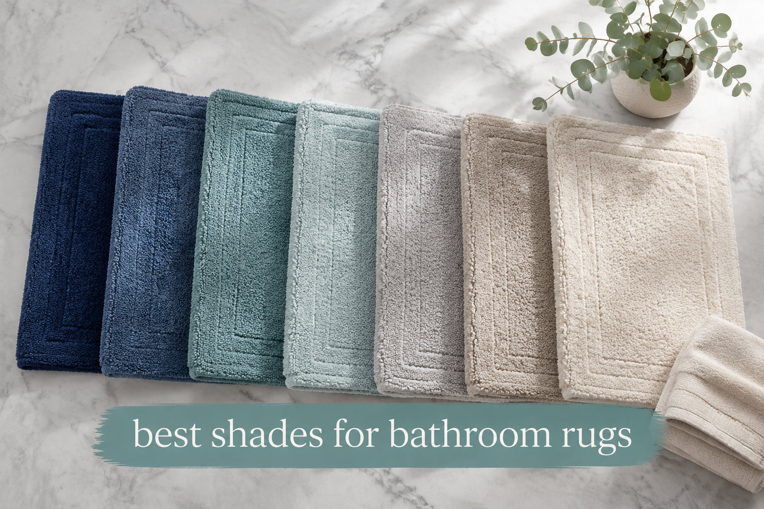 best shades for bathroom rugs