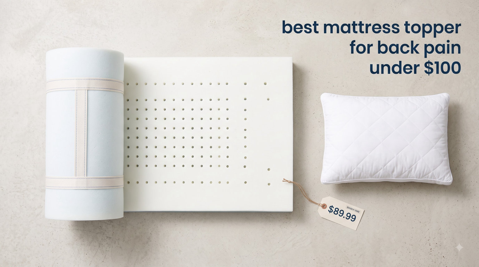 best mattresses topper for back pain under $100
