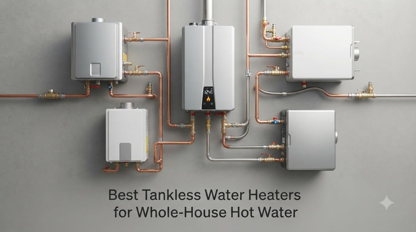 Best Tankless Water Heaters for Whole-House Hot Water