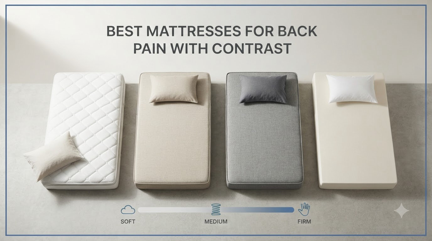 best mattresses for back pain with contrast