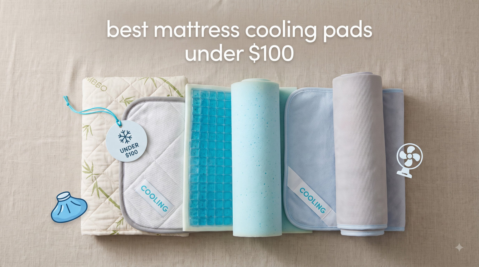 best mattress cooling pads under $100