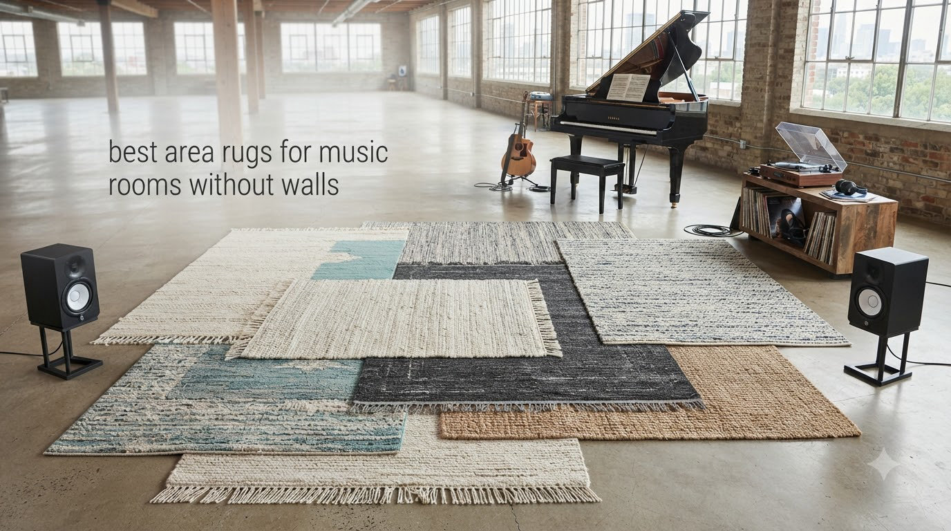 best area rugs for music rooms without walls